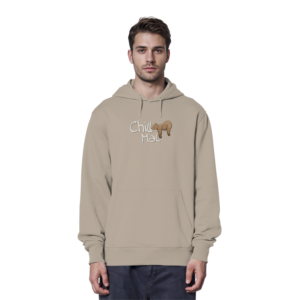 Chill Mal schläfriger Braunbär - Organic Hoodie