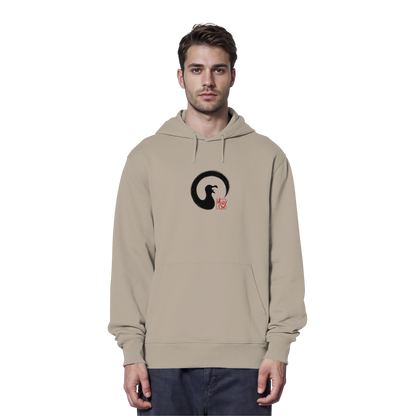 Moin kreischende japanische Enso Möwe - Organic Hoodie