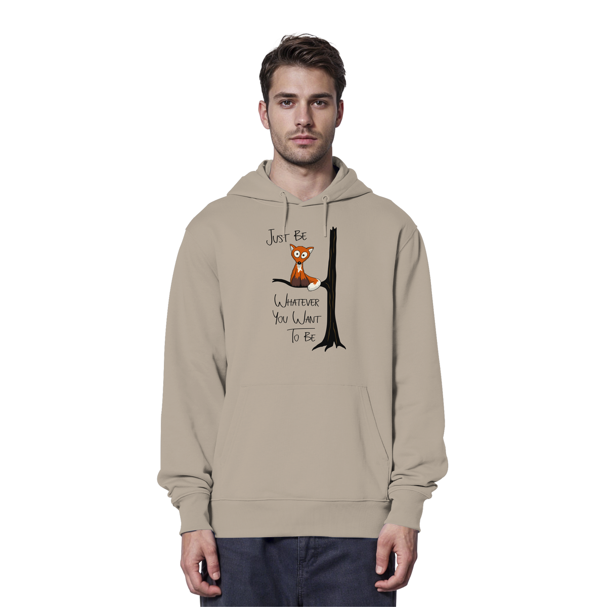 Just Be Whatever | Fuchs wie Eule - Organic Hoodie