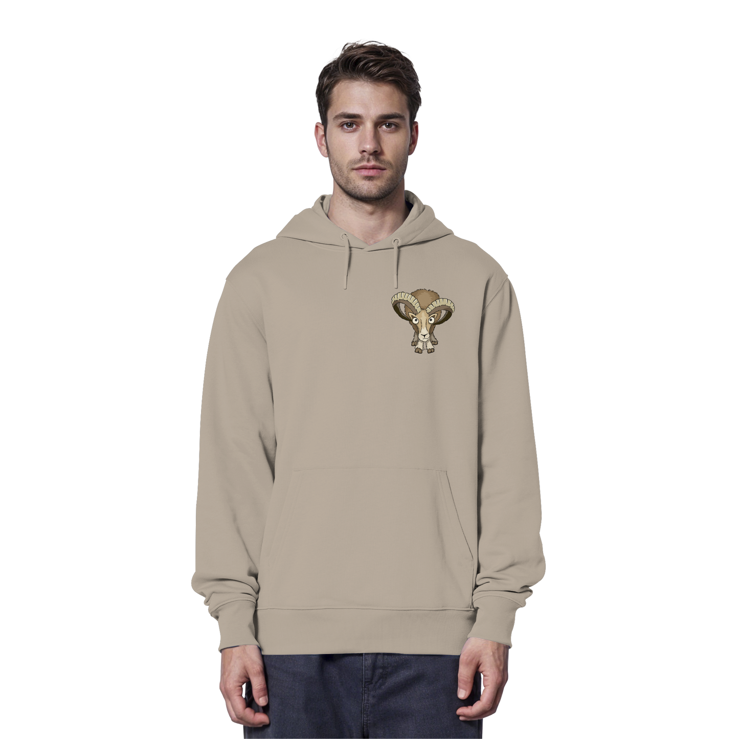 Bockiges Mufflon Widder Schafbock - Organic Hoodie