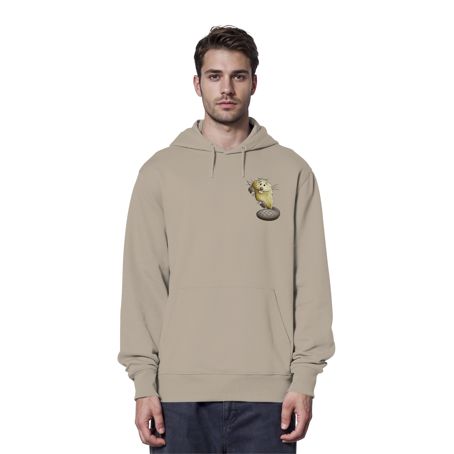Lustiger frecher Biber - Organic Hoodie