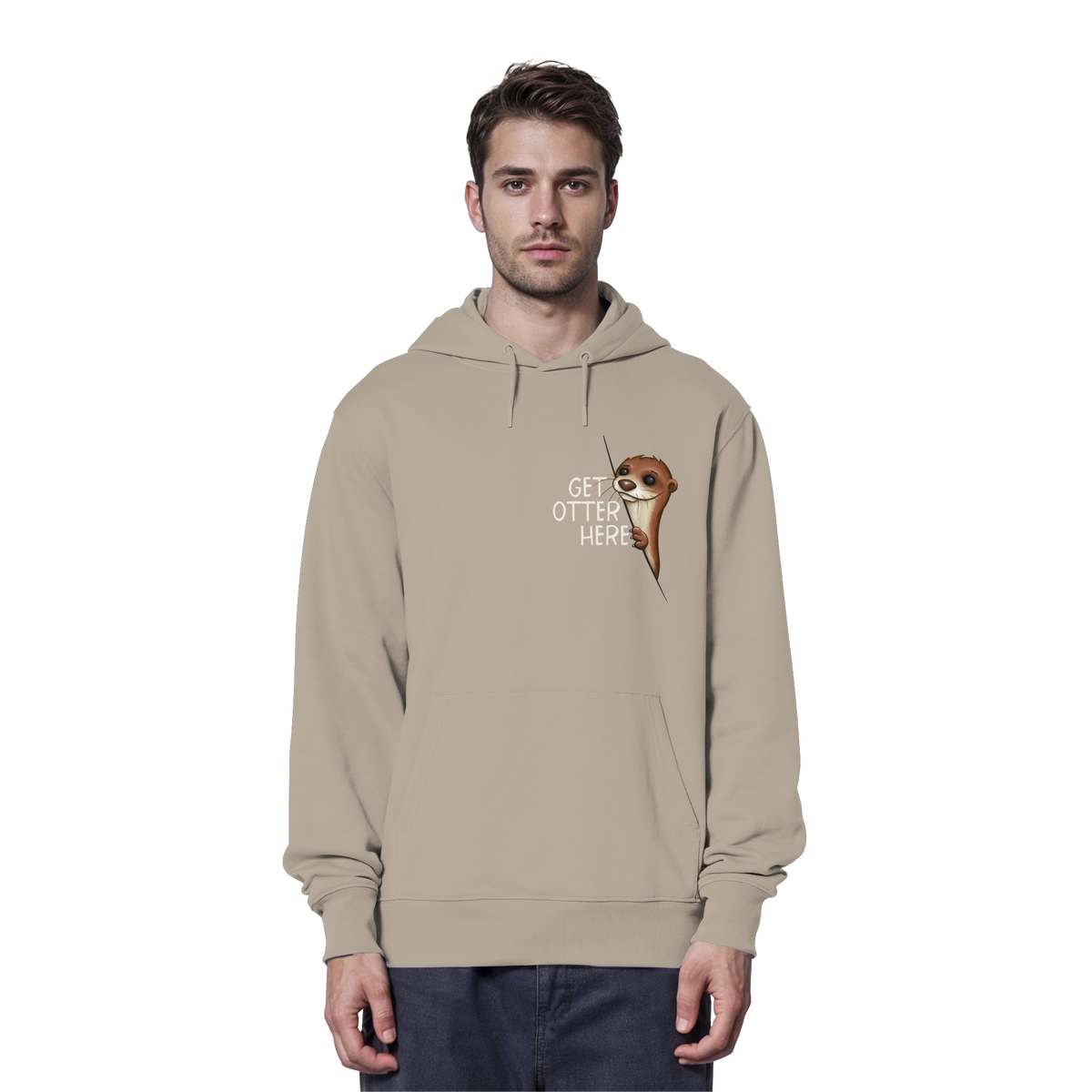 Get Otter Here | Lustiger Otter Kalauer - Organic Hoodie