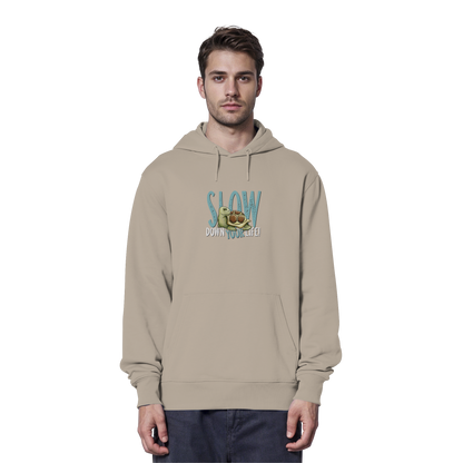 Slow Down Your Life Schildkröte - Organic Hoodie