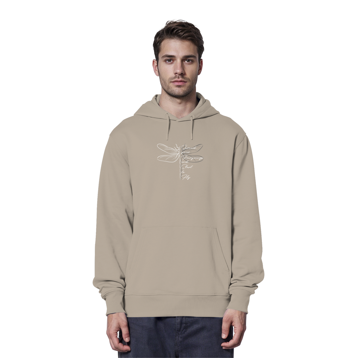 Breite die Flügel aus und flieg los | Libelle - Organic Hoodie