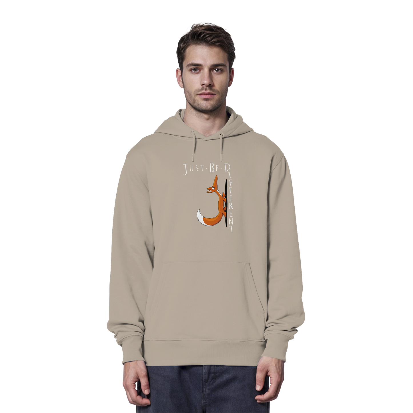 Just Be Different | Sei Anders, kleiner Fuchs - Organic Hoodie