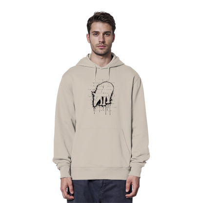 Urban Street Art Tapir Silhouette - Organic Hoodie