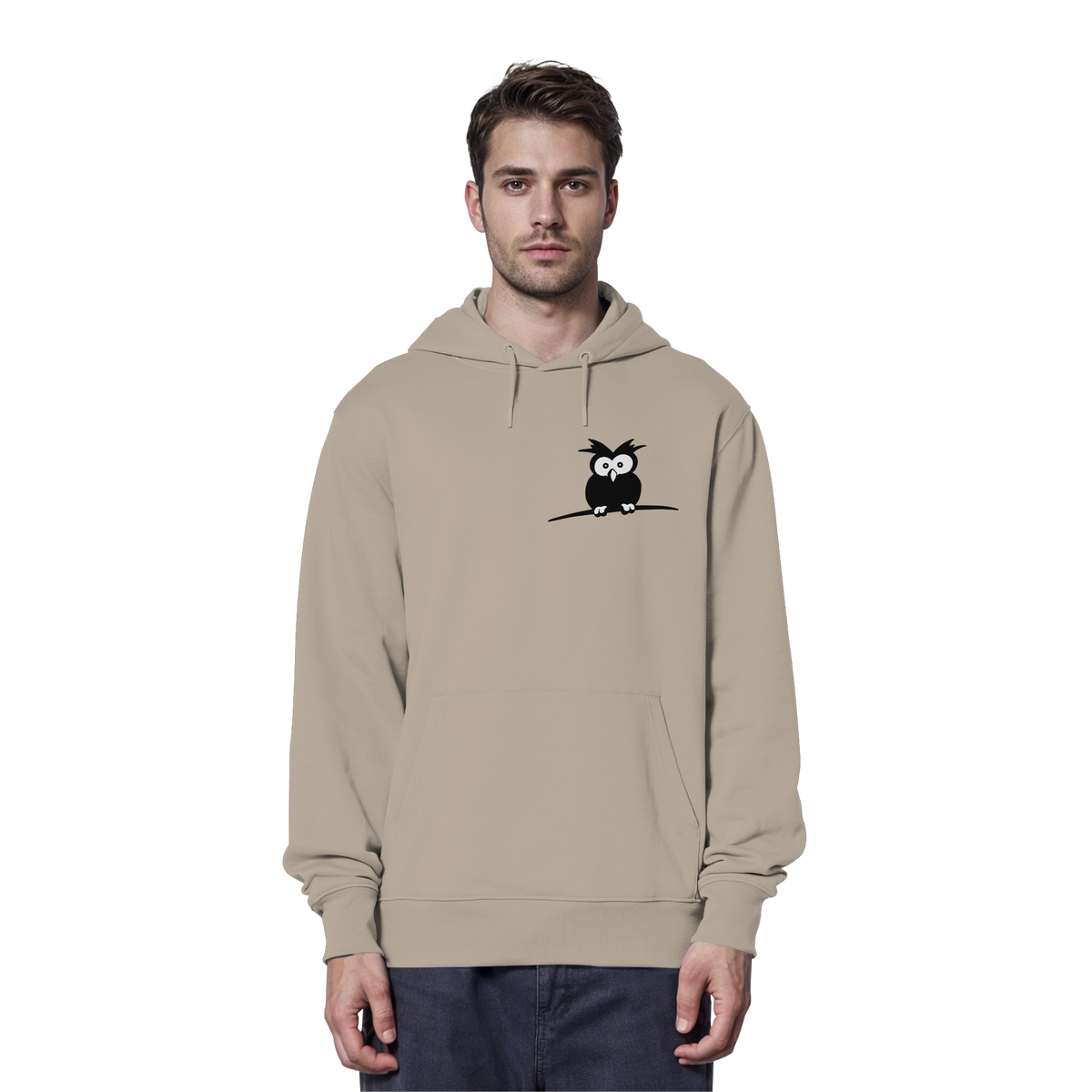 Kleine struppige Eule - Organic Hoodie