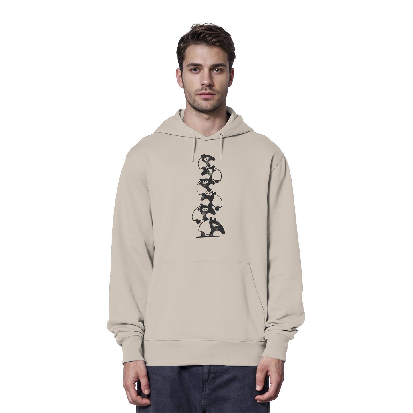 Lustiger Haufen aus Schabracken-Tapiren - Organic Hoodie