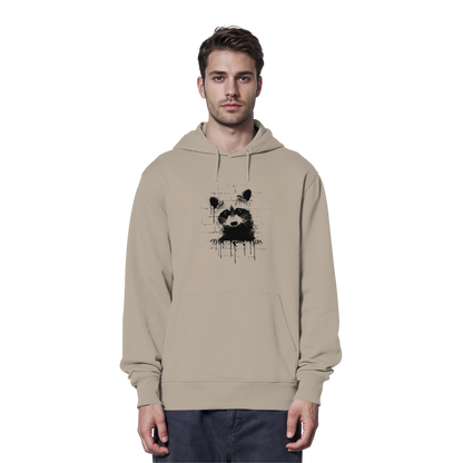 Funky Street Art Waschbär - Organic Hoodie