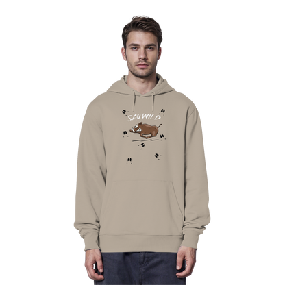 Sauwild wilde Sau | Wildschwein Keiler - Organic Hoodie