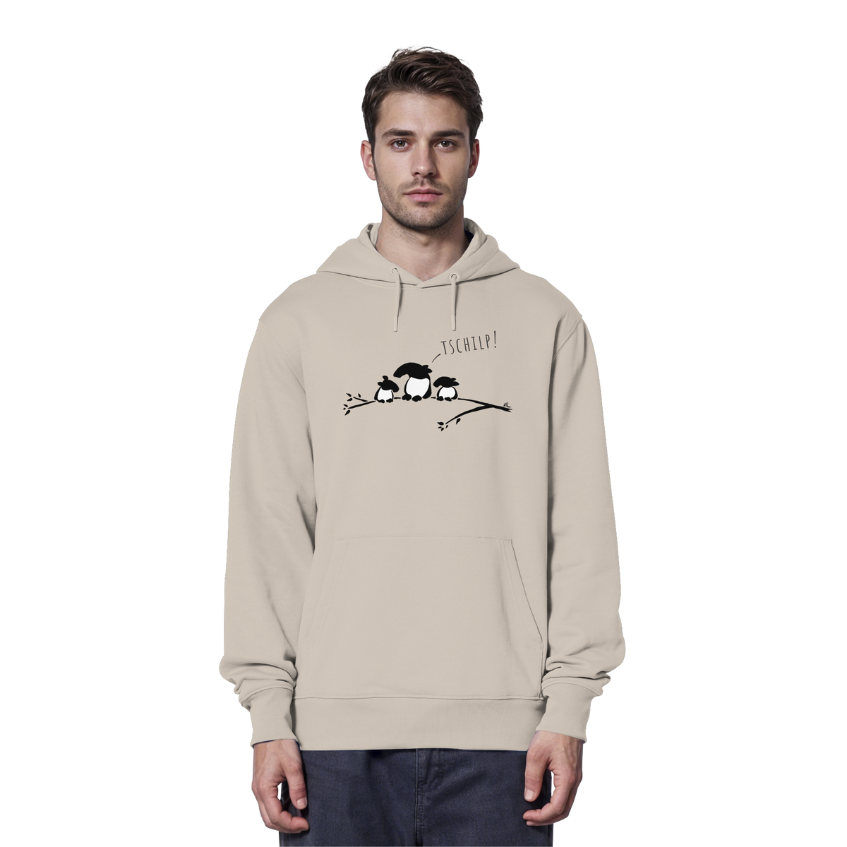 Drei kleine Tapir-Vögel - Organic Hoodie