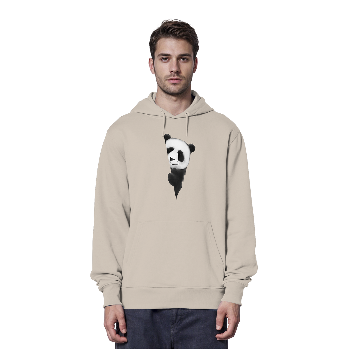 Panda Bär Illustration - Organic Hoodie