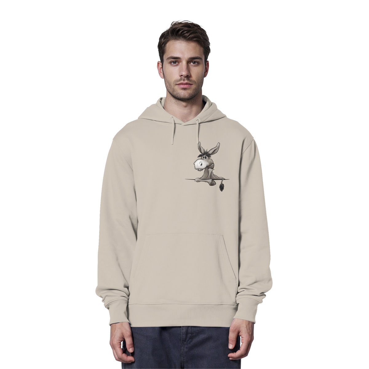 Lustiger lässiger Esel - Organic Hoodie