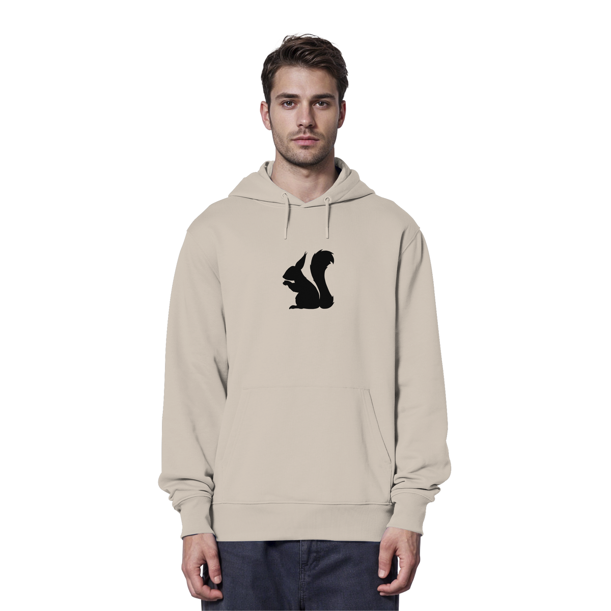 Eichhörnchen Silhouette - Organic Hoodie