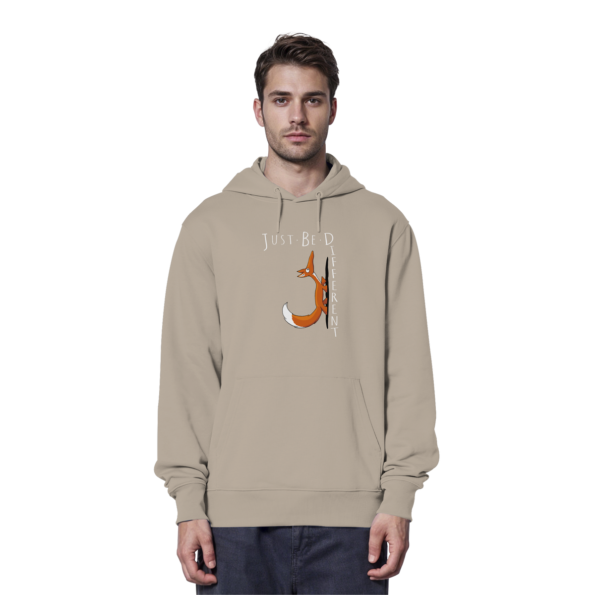 Just Be Different | Sei Anders, kleiner Fuchs - Organic Hoodie