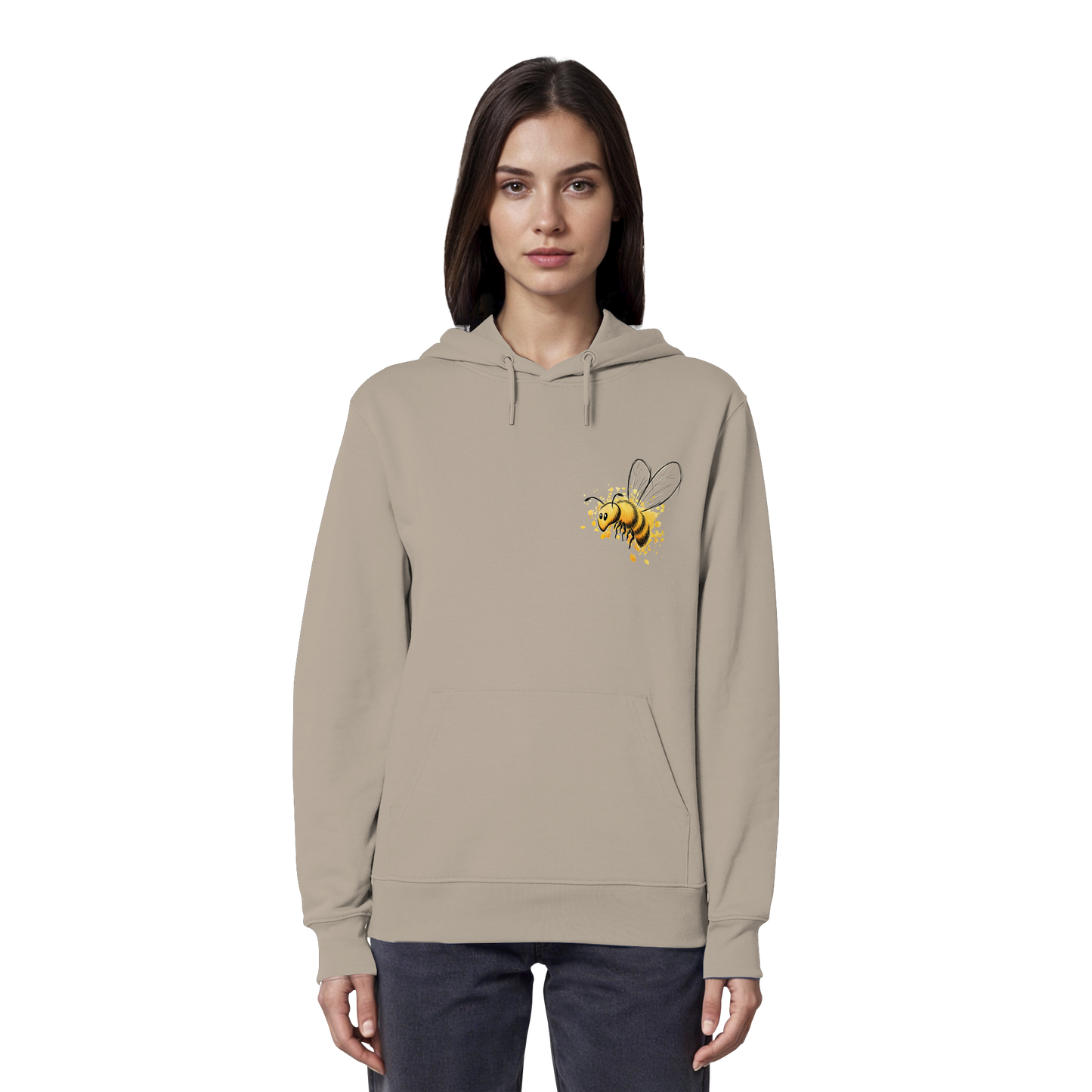 Lässige kleine Honig-Biene - Organic Hoodie