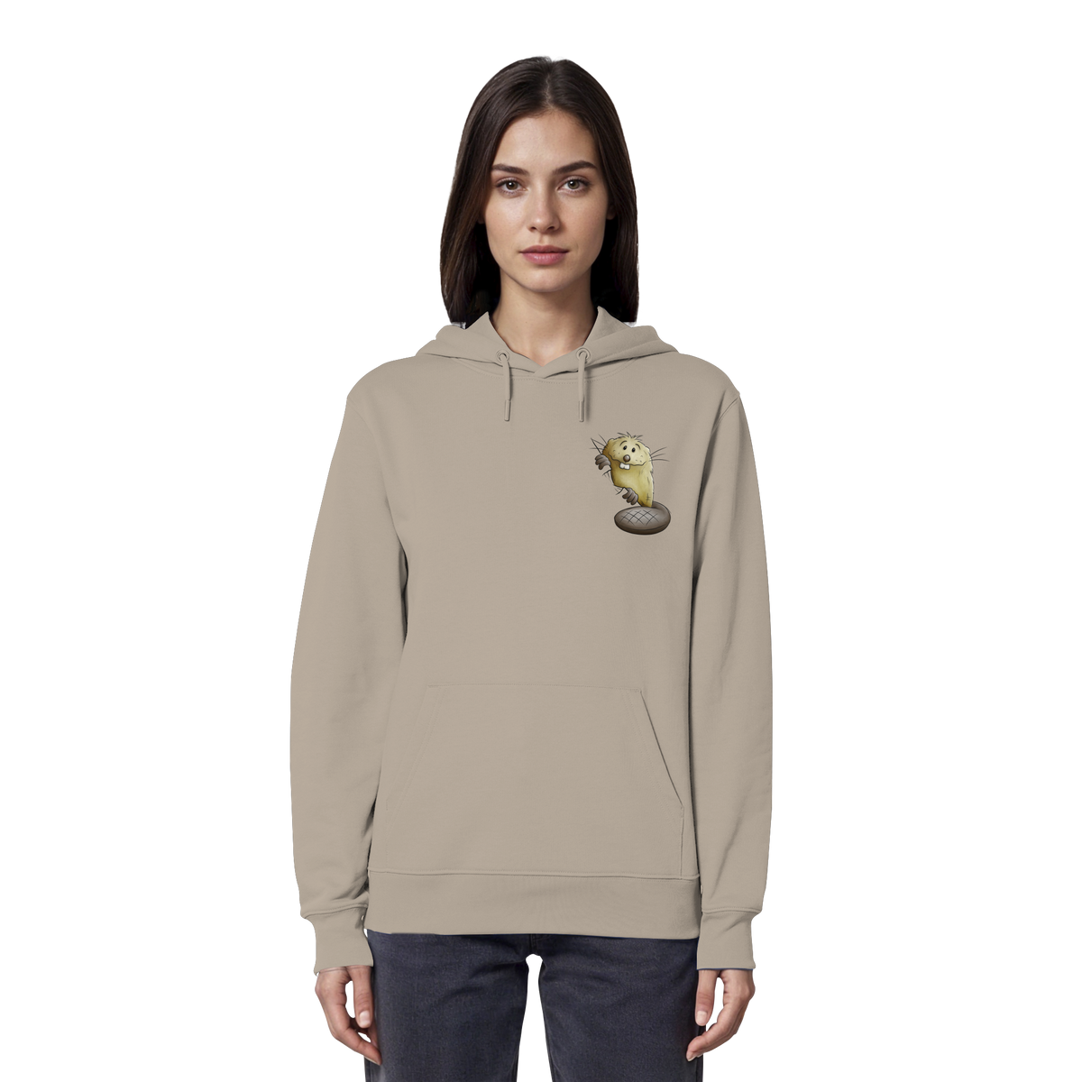 Lustiger frecher Biber - Organic Hoodie