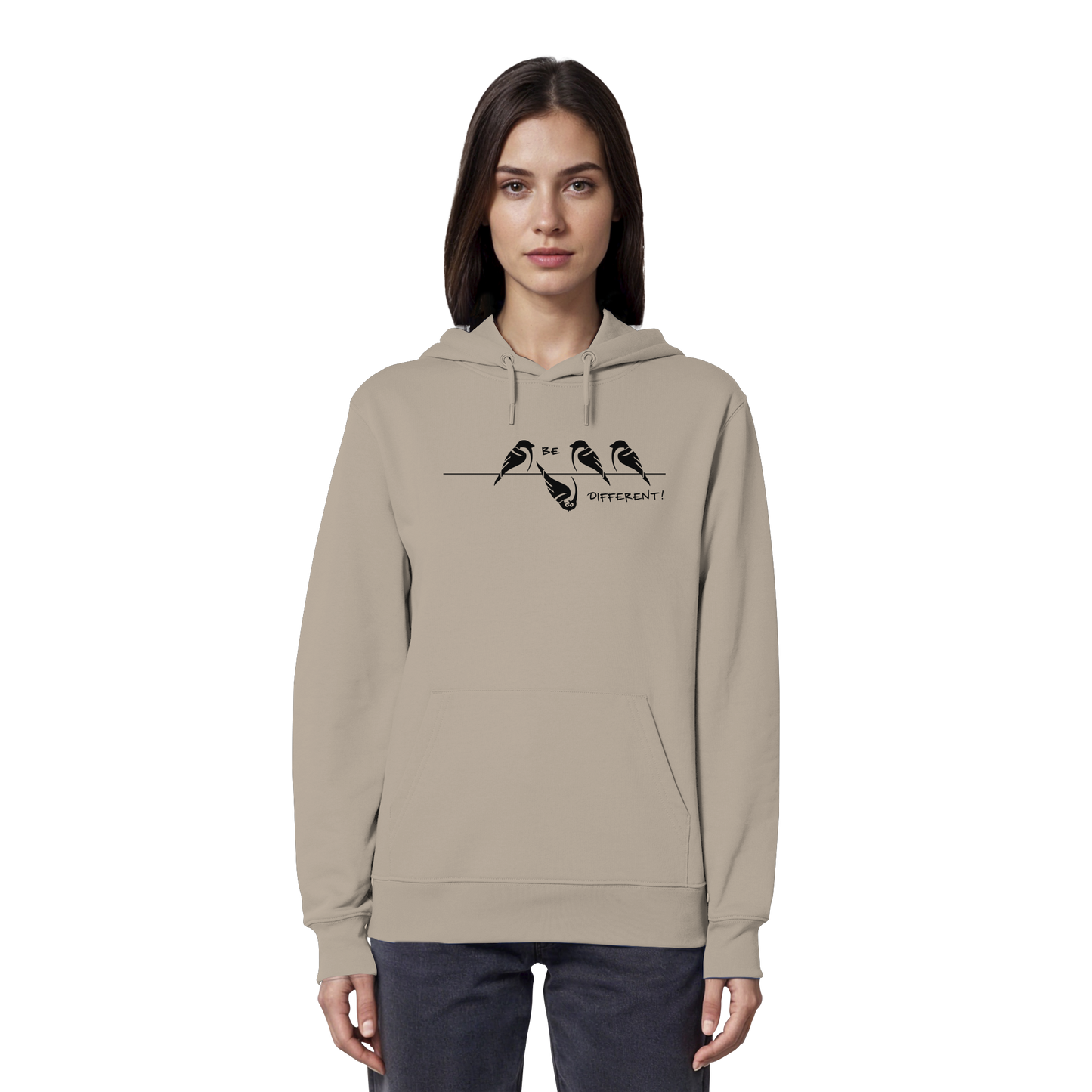 Sei anders, kleiner Spatz - Organic Hoodie