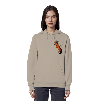 Süßes Eichhörnchen klettert - Organic Hoodie