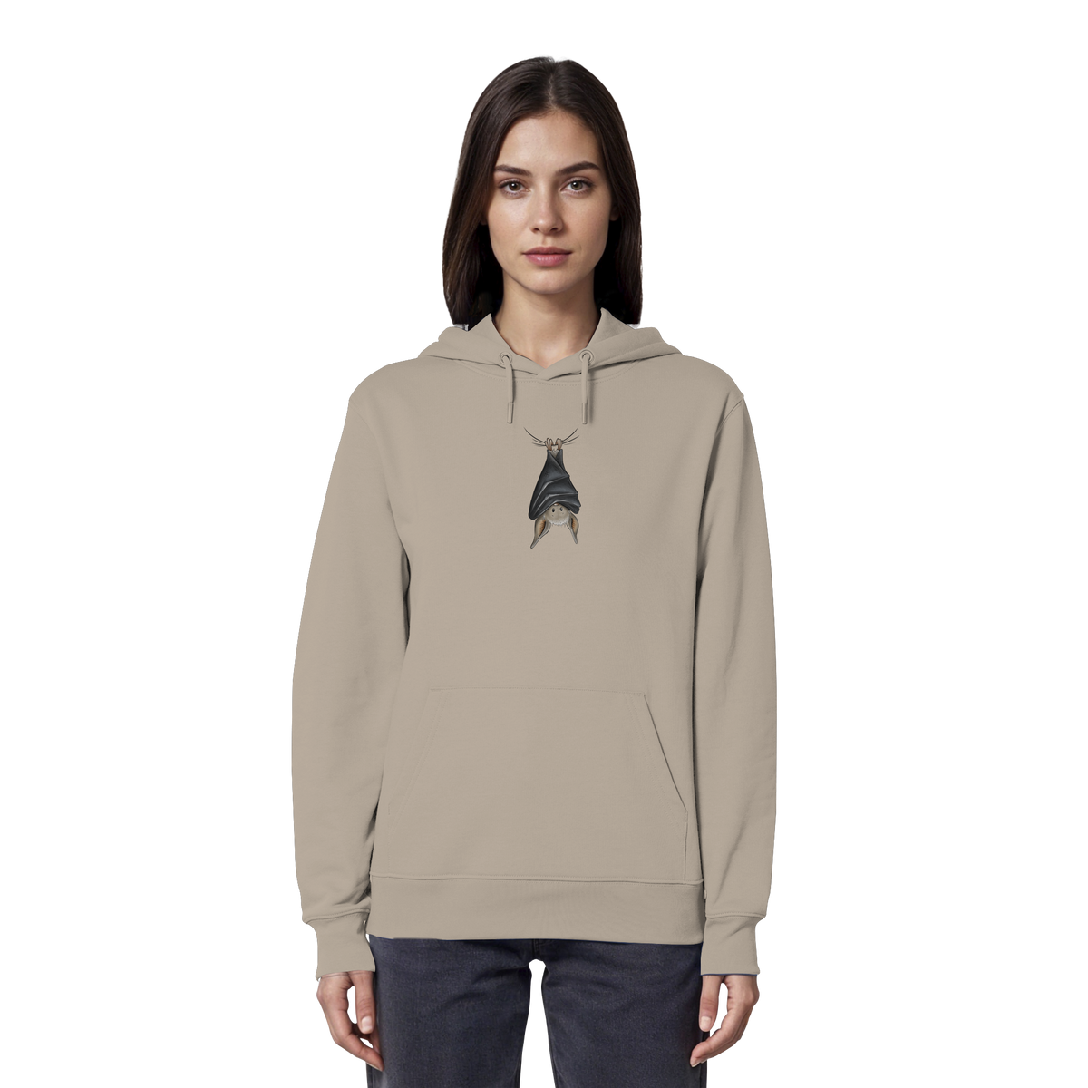 Lustig chillende Fledermaus - Organic Hoodie