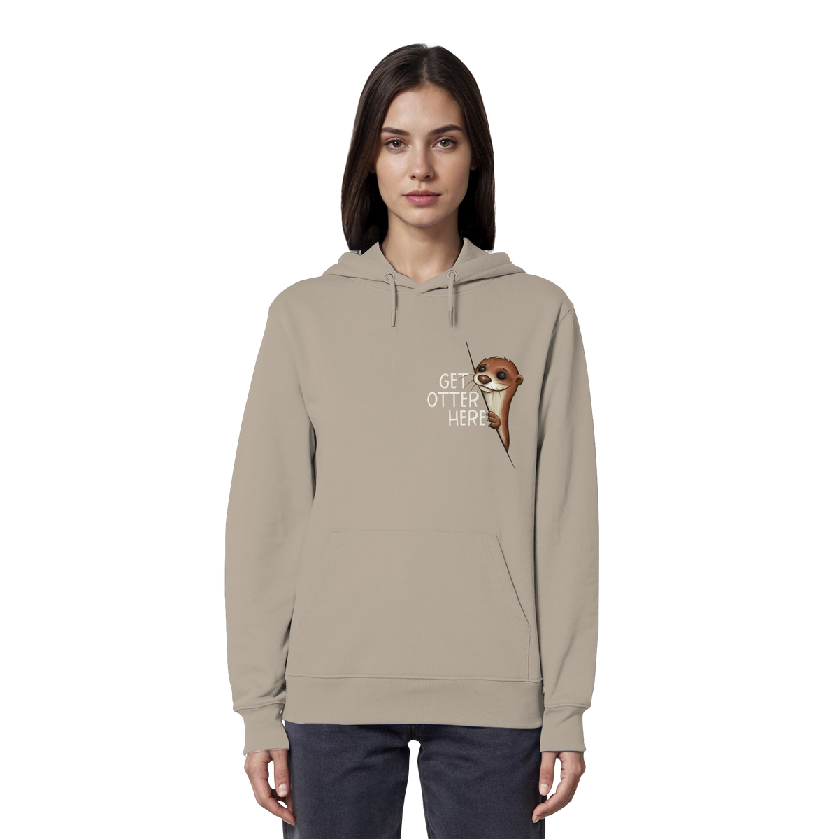 Get Otter Here | Lustiger Otter Kalauer - Organic Hoodie