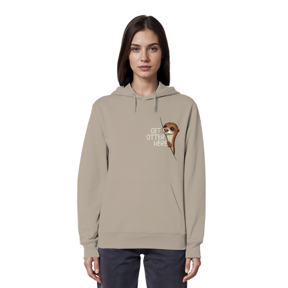 Get Otter Here | Lustiger Otter Kalauer - Organic Hoodie