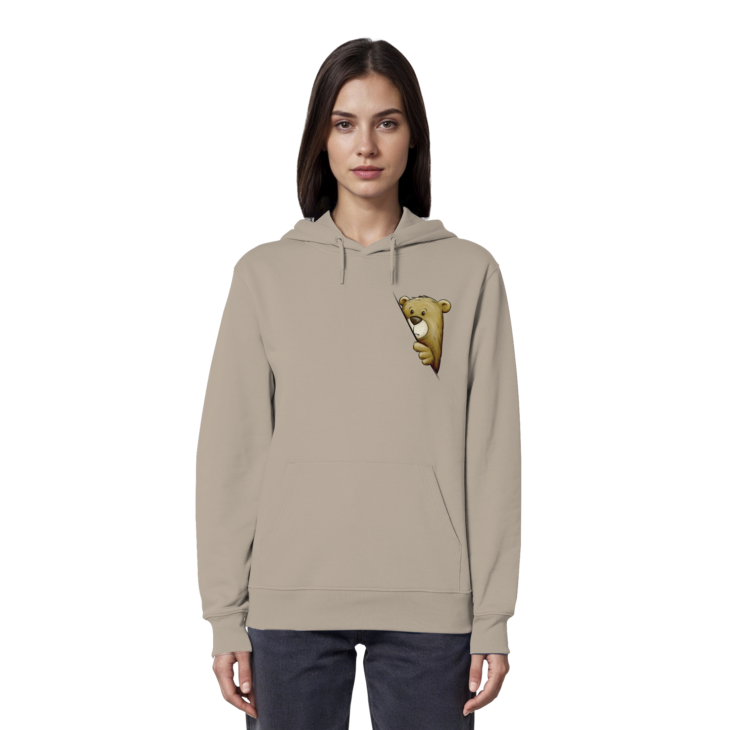 Funky Bär Illustration - Organic Hoodie