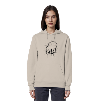 Urban Street Art Tapir Silhouette - Organic Hoodie