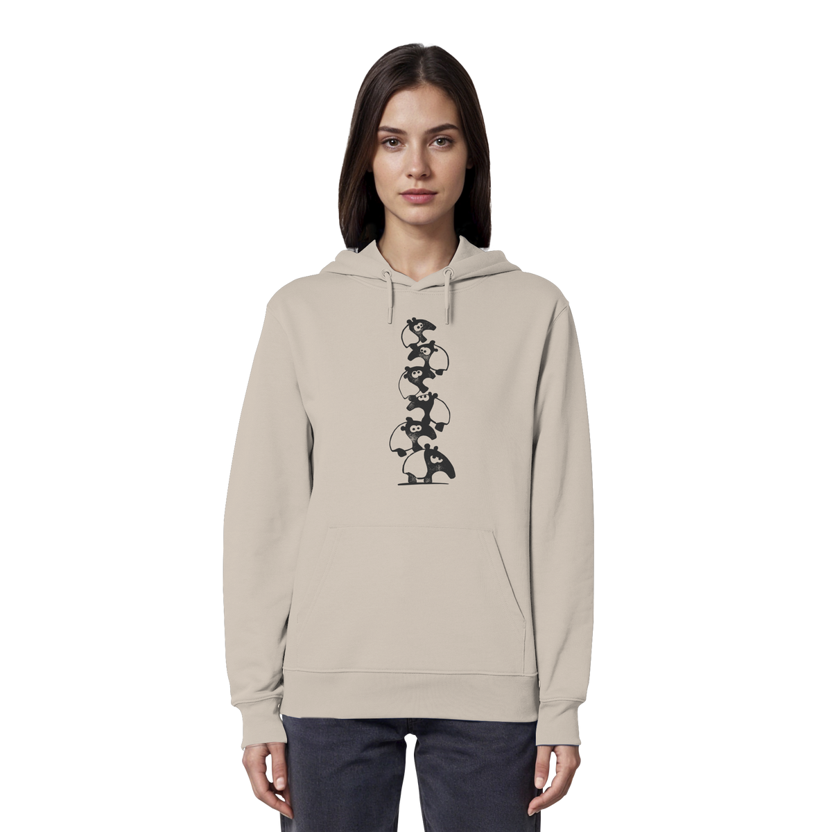 Lustiger Haufen aus Schabracken-Tapiren - Organic Hoodie