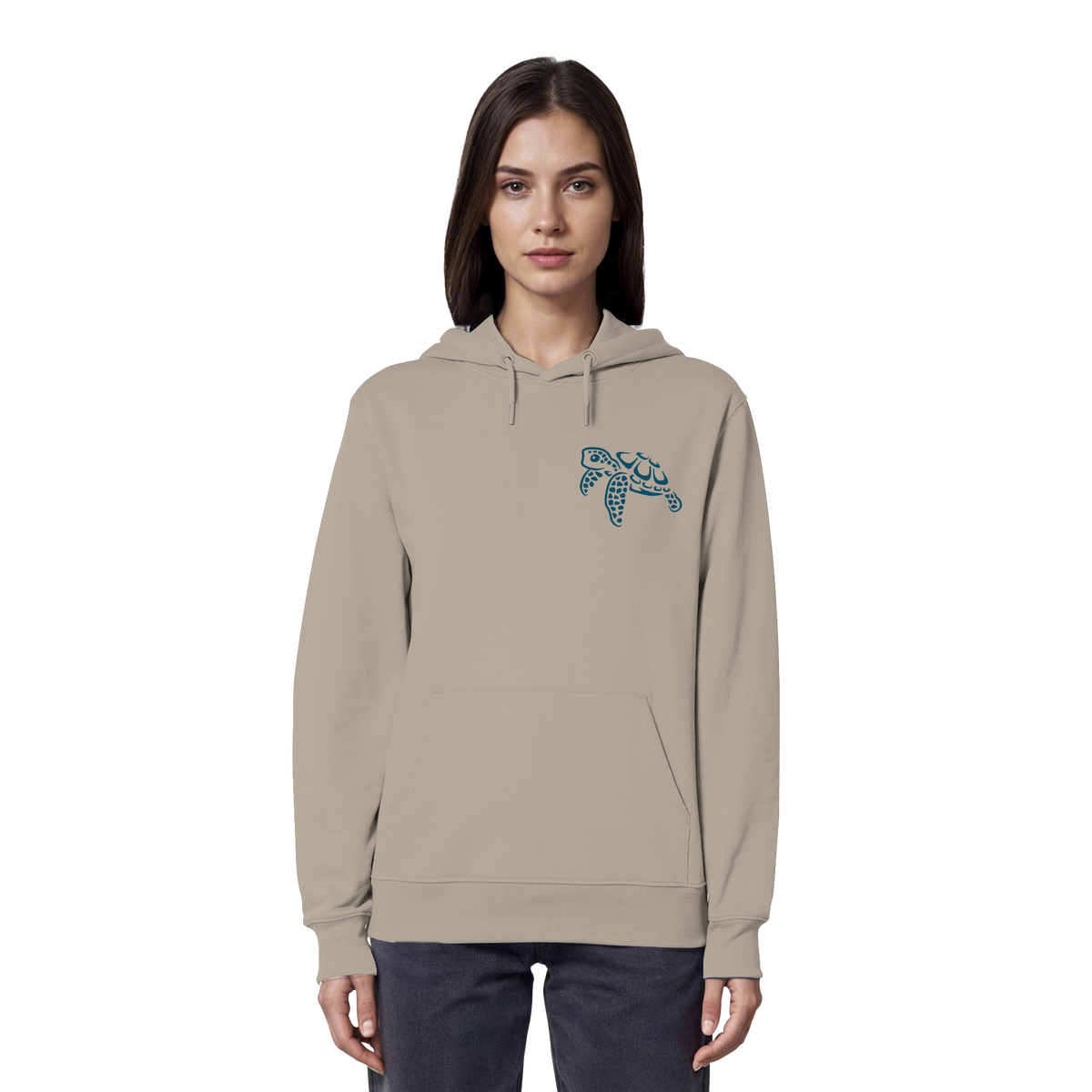 Lässig lustige Wasserschildkröte - Organic Hoodie