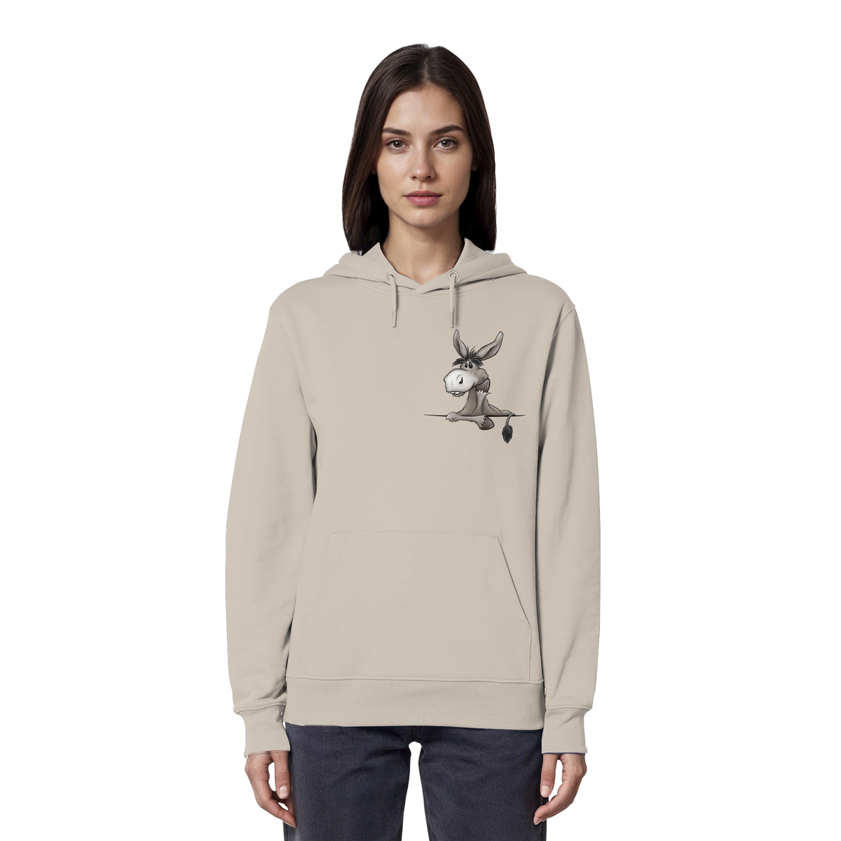 Lustiger lässiger Esel - Organic Hoodie