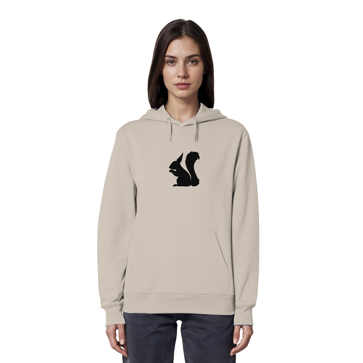 Eichhörnchen Silhouette - Organic Hoodie