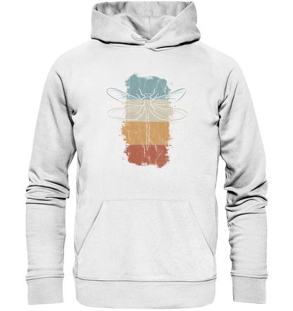 Retro Kunst Libelle | Vintage Dragonfly - Organic Hoodie