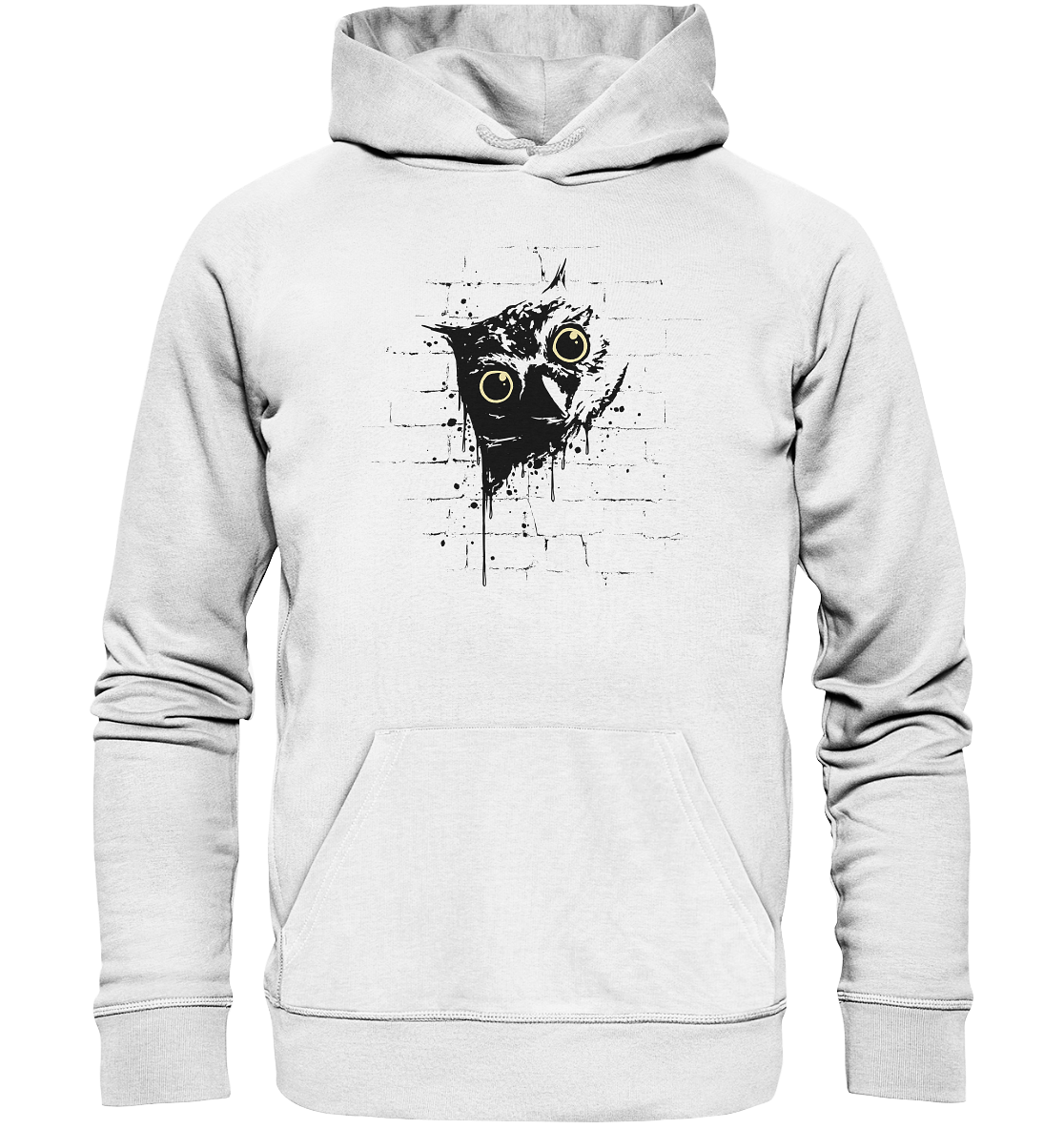 Lässige Street Art Eule - Organic Hoodie
