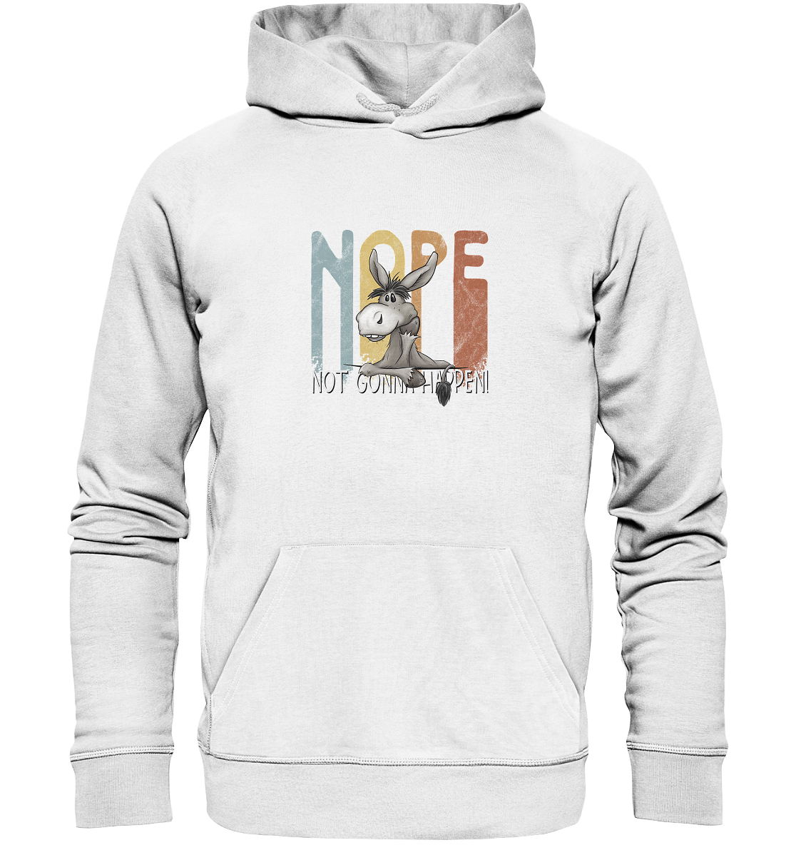 Nope | bockiger Esel - Organic Hoodie