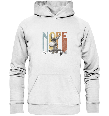 Nope | bockiger Esel - Organic Hoodie