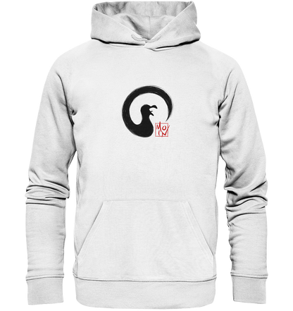 Moin kreischende japanische Enso Möwe - Organic Hoodie