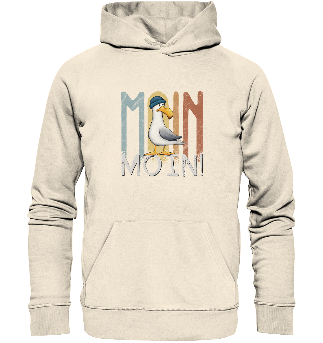 Moin Moin norddeutsche Möwe - Organic Hoodie