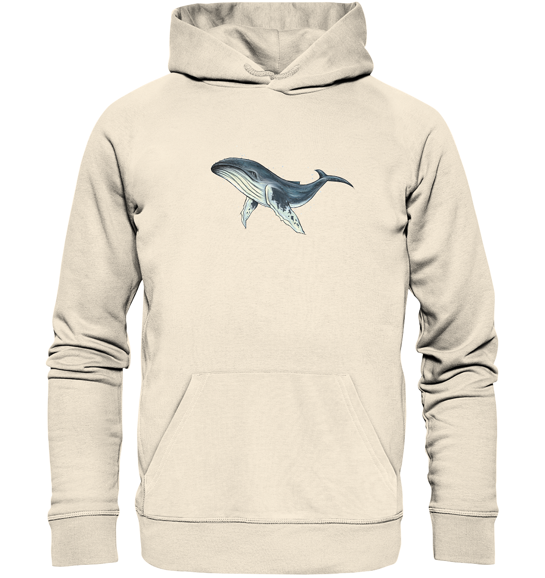 Tiefsee Ozean-Riese Buckelwal - Organic Hoodie