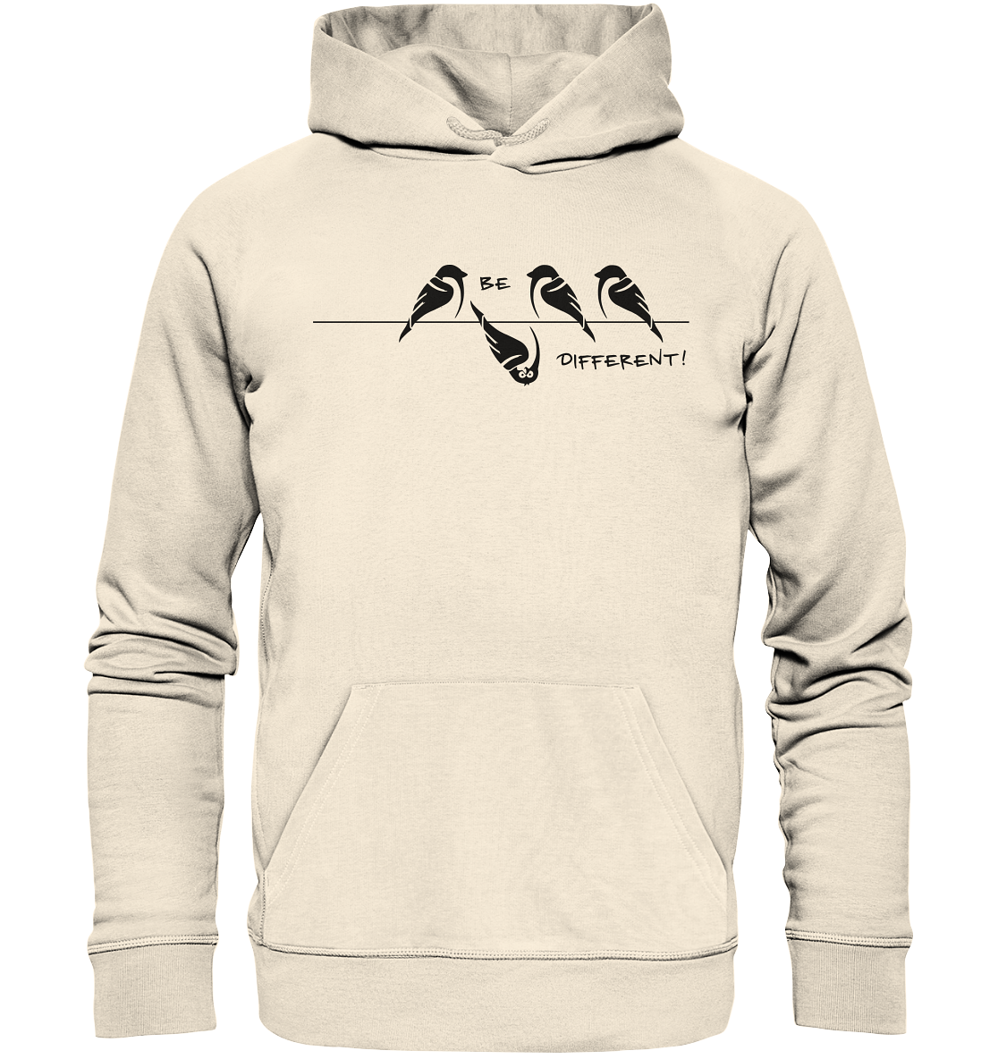 Sei anders, kleiner Spatz - Organic Hoodie