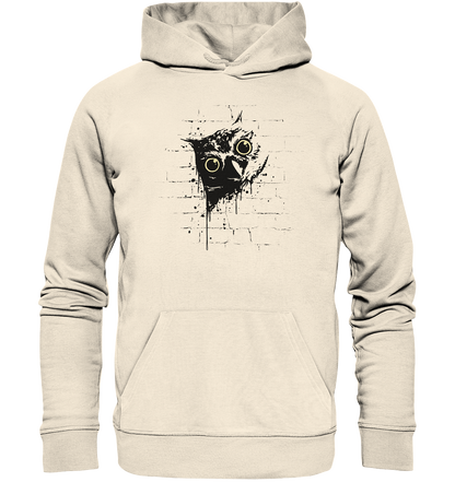 Lässige Street Art Eule - Organic Hoodie