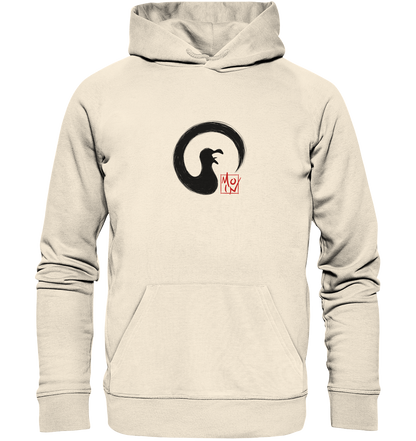 Moin kreischende japanische Enso Möwe - Organic Hoodie