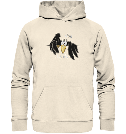 Joa Läuft Krähe gechillter Rabe - Organic Hoodie