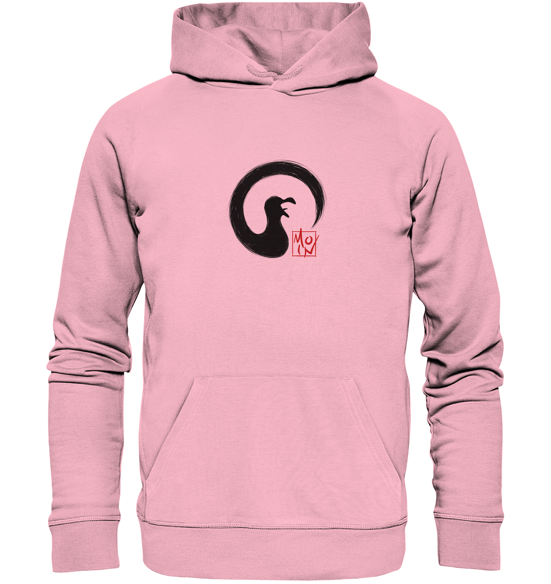 Moin kreischende japanische Enso Möwe - Organic Hoodie