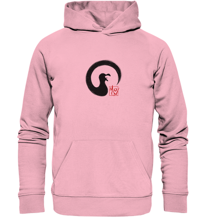 Moin kreischende japanische Enso Möwe - Organic Hoodie