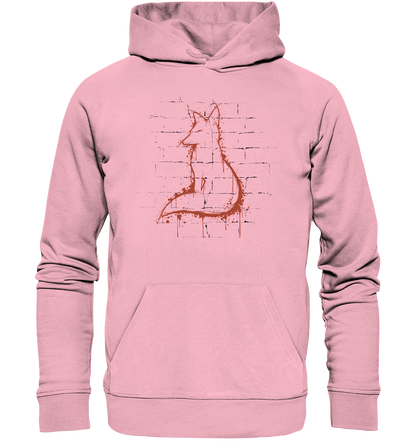 Street Art Fuchs Silhouette - Organic Hoodie