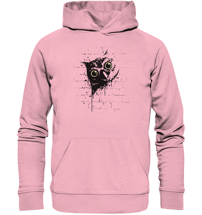 Lässige Street Art Eule - Organic Hoodie