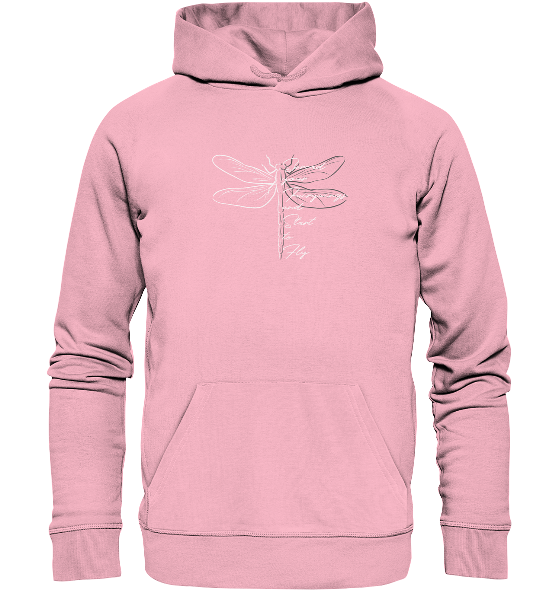 Breite die Flügel aus und flieg los | Libelle - Organic Hoodie