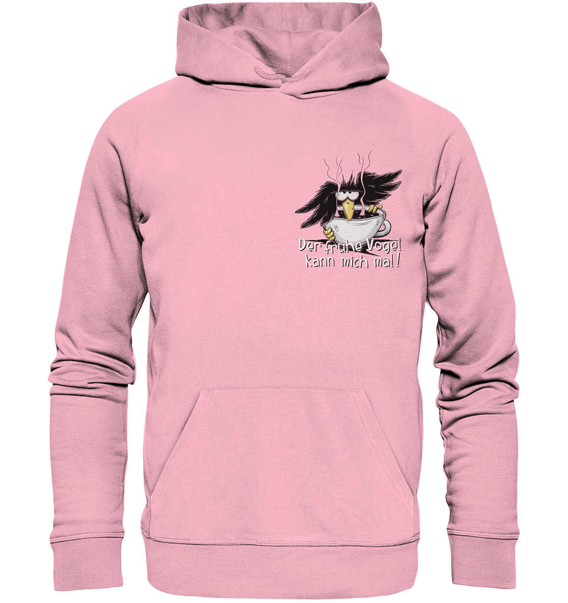 Der frühe Vogel kann mich mal | Kaffee Rabe - Organic Hoodie