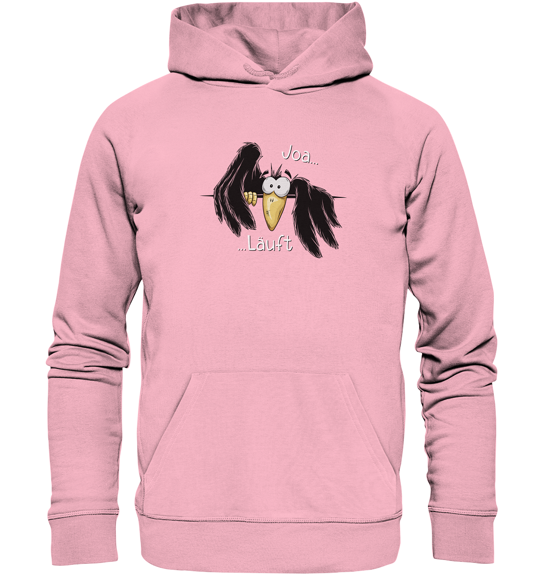 Joa Läuft Krähe gechillter Rabe - Organic Hoodie